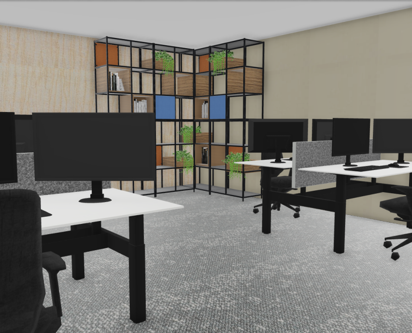 1ste etage kantoor midden + belcel sfeerbeeld 2